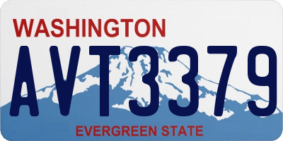 WA license plate AVT3379