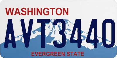 WA license plate AVT3440