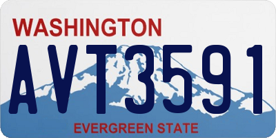 WA license plate AVT3591