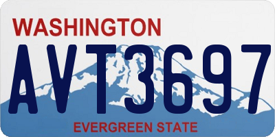 WA license plate AVT3697