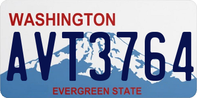WA license plate AVT3764