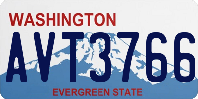 WA license plate AVT3766