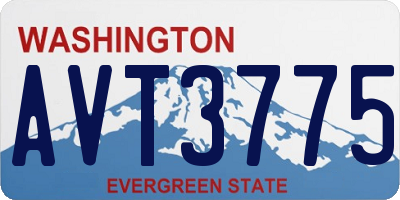 WA license plate AVT3775