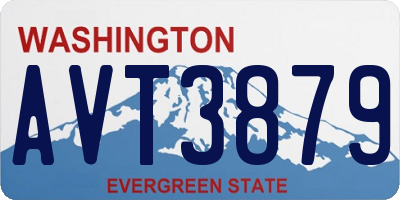 WA license plate AVT3879