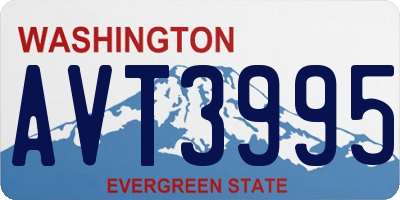 WA license plate AVT3995