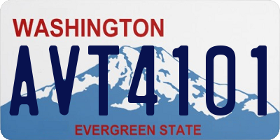 WA license plate AVT4101