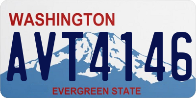 WA license plate AVT4146