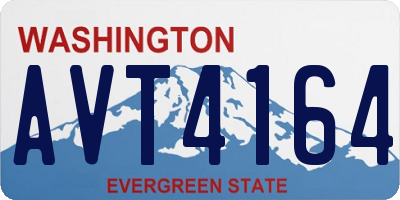 WA license plate AVT4164