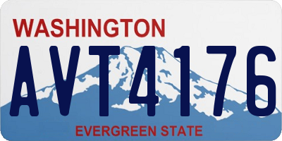 WA license plate AVT4176