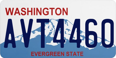 WA license plate AVT4460