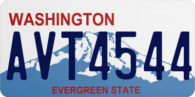 WA license plate AVT4544