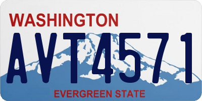 WA license plate AVT4571