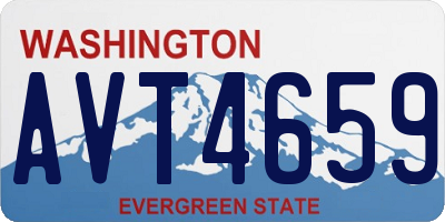 WA license plate AVT4659
