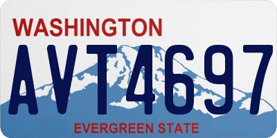 WA license plate AVT4697