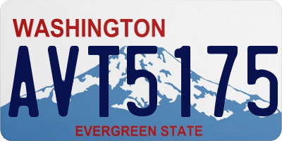 WA license plate AVT5175