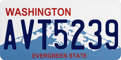 WA license plate AVT5239