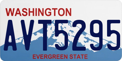 WA license plate AVT5295