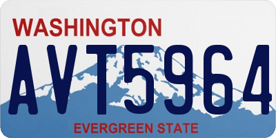 WA license plate AVT5964