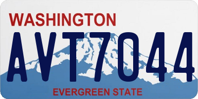 WA license plate AVT7044