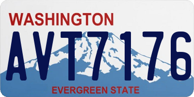 WA license plate AVT7176