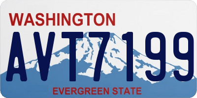 WA license plate AVT7199
