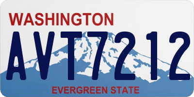 WA license plate AVT7212