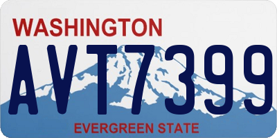 WA license plate AVT7399