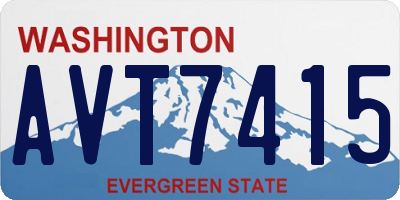 WA license plate AVT7415
