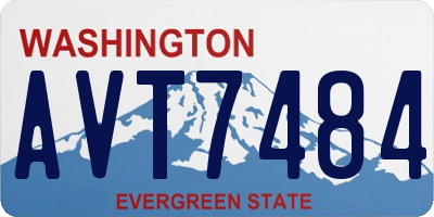 WA license plate AVT7484