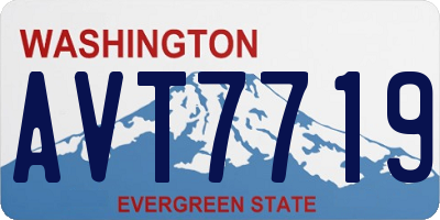 WA license plate AVT7719