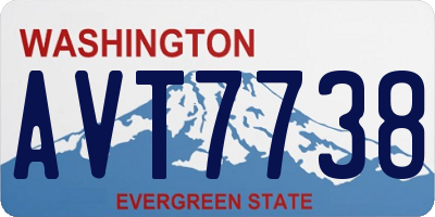 WA license plate AVT7738