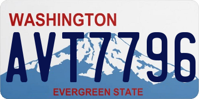 WA license plate AVT7796