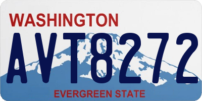WA license plate AVT8272