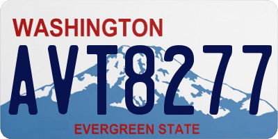 WA license plate AVT8277