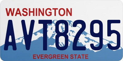 WA license plate AVT8295