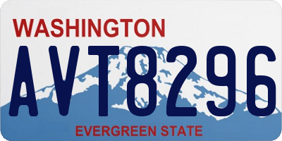 WA license plate AVT8296