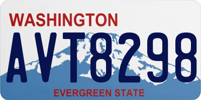 WA license plate AVT8298