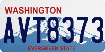 WA license plate AVT8373