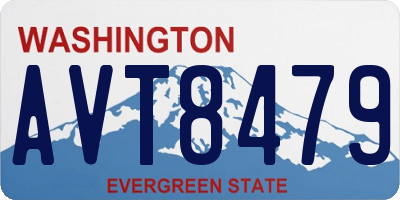 WA license plate AVT8479
