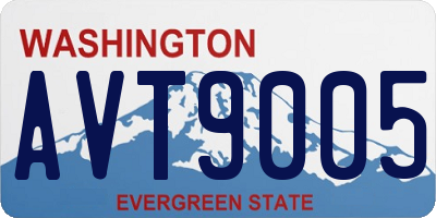 WA license plate AVT9005