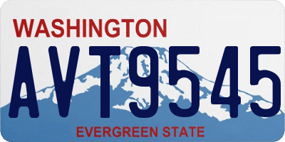 WA license plate AVT9545