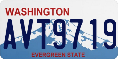 WA license plate AVT9719