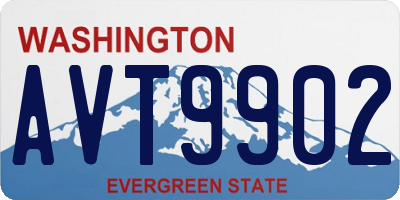 WA license plate AVT9902