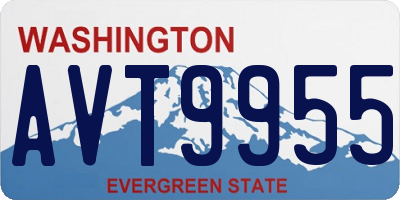 WA license plate AVT9955