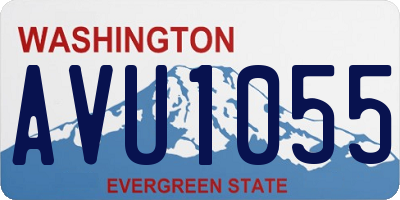 WA license plate AVU1055