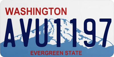 WA license plate AVU1197