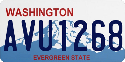 WA license plate AVU1268
