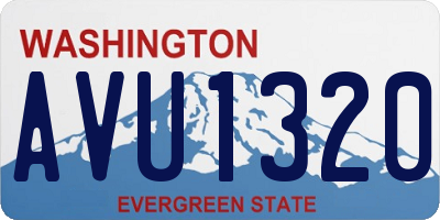 WA license plate AVU1320