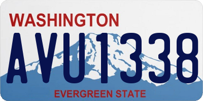 WA license plate AVU1338
