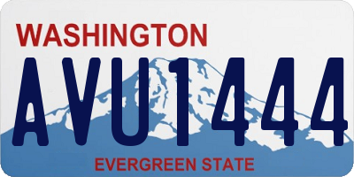WA license plate AVU1444